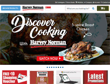 Tablet Screenshot of harveynorman.com.sg